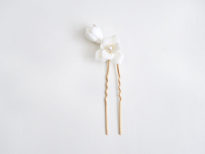 All White: Haarnadel Clochette | Farbe gold