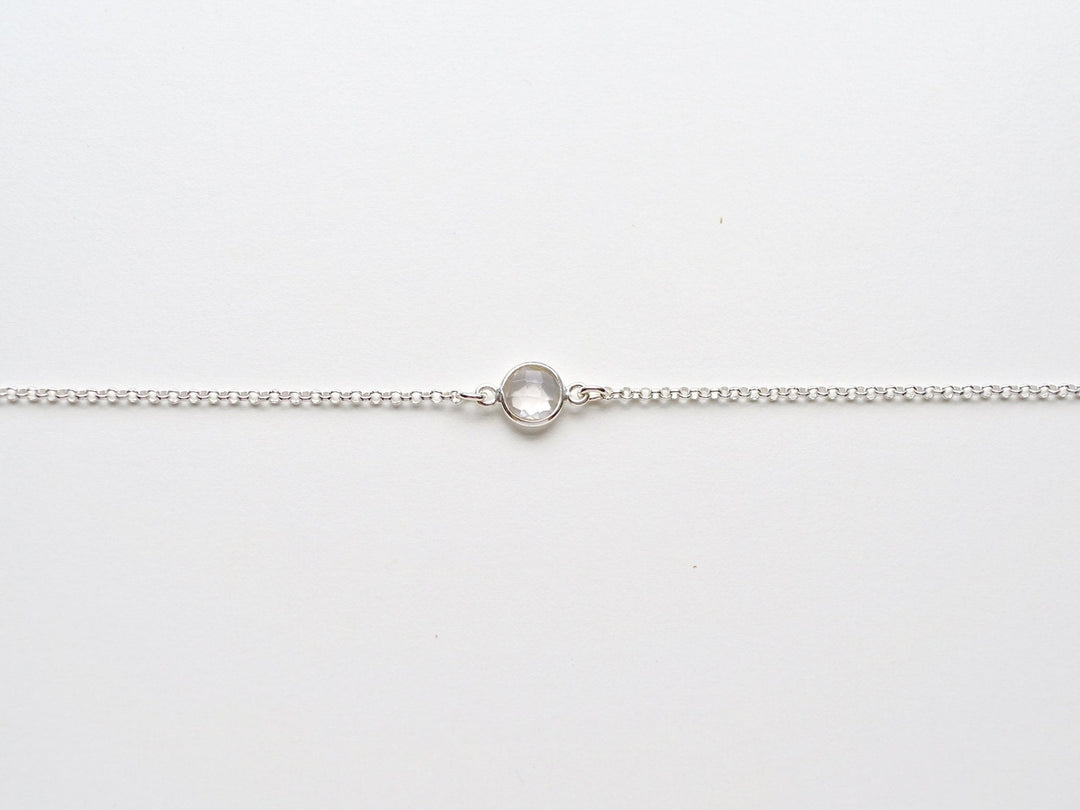 Delicate Dots: Rosenquarz Armband | vergoldet, rosévergoldet, silber