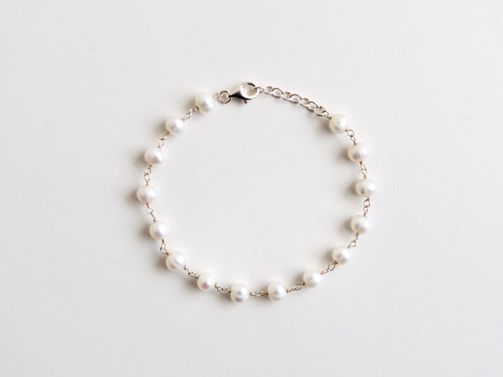 Natural Pearls: Edles Perlenarmband | vergoldet, silber