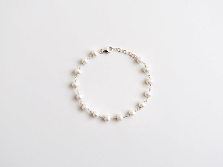 Natural Pearls: Edles Perlenarmband | vergoldet, silber