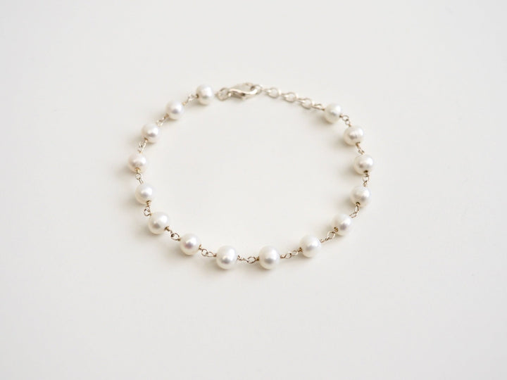 Natural Pearls: Edles Perlenarmband | vergoldet, silber