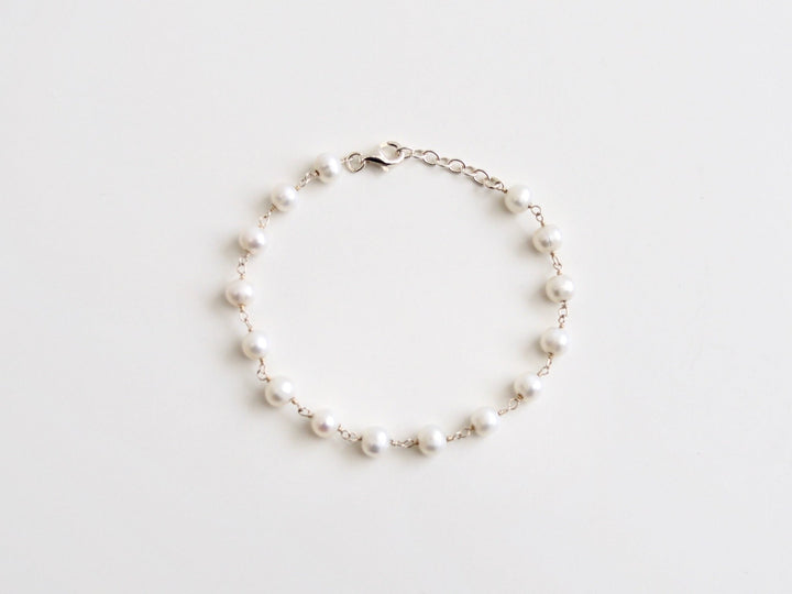 Natural Pearls: Edles Perlenarmband | vergoldet, silber