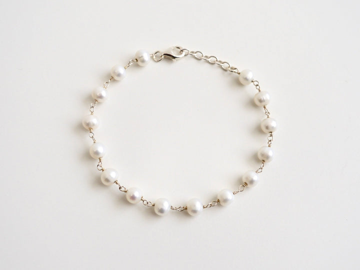 Natural Pearls: Edles Perlenarmband | vergoldet, silber