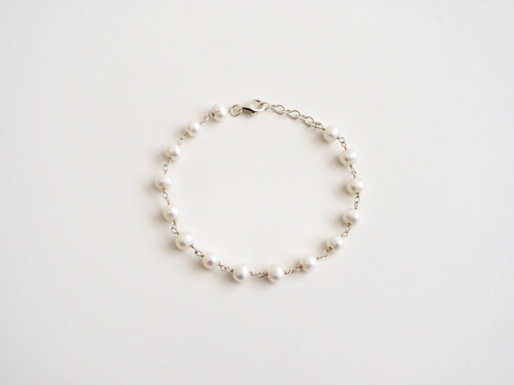 Natural Pearls: Edles Perlenarmband | vergoldet, silber