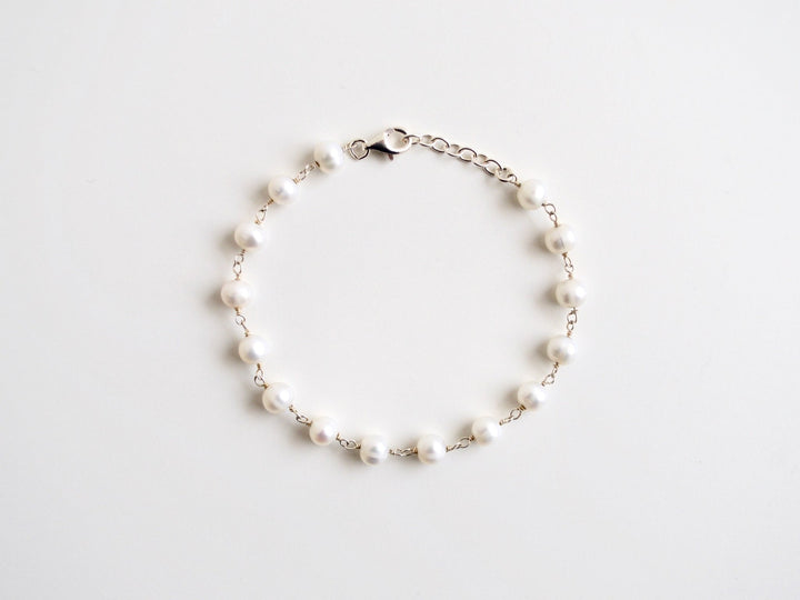 Natural Pearls: Edles Perlenarmband | vergoldet, silber