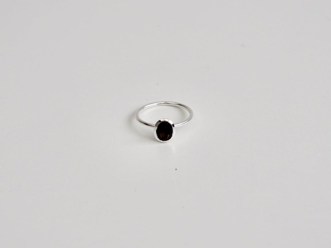 Oval Gems: Rauchquarz Ring | vergoldet, rosévergoldet, silber